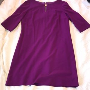 Tahari Purple dress with zipper back